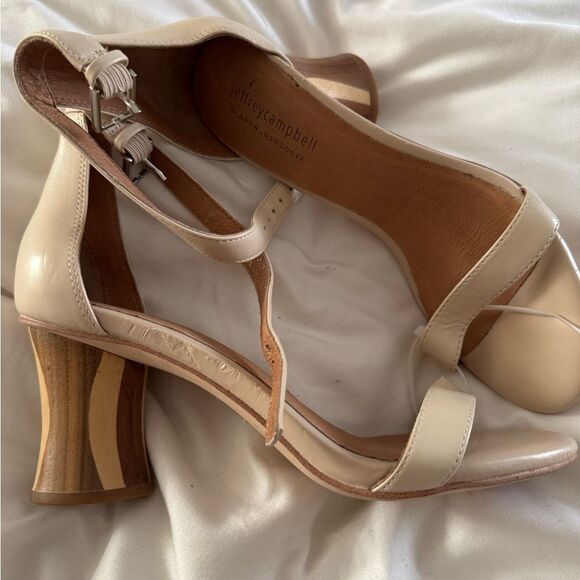 Anthropologie Jeffery Campbell Striped Heels 8 - Picture 4 of 5